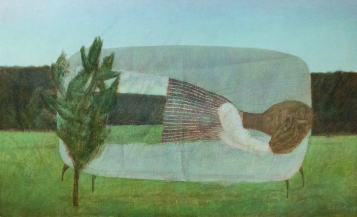 “Schlafende am Waldrand” by Alexey von Schlippe