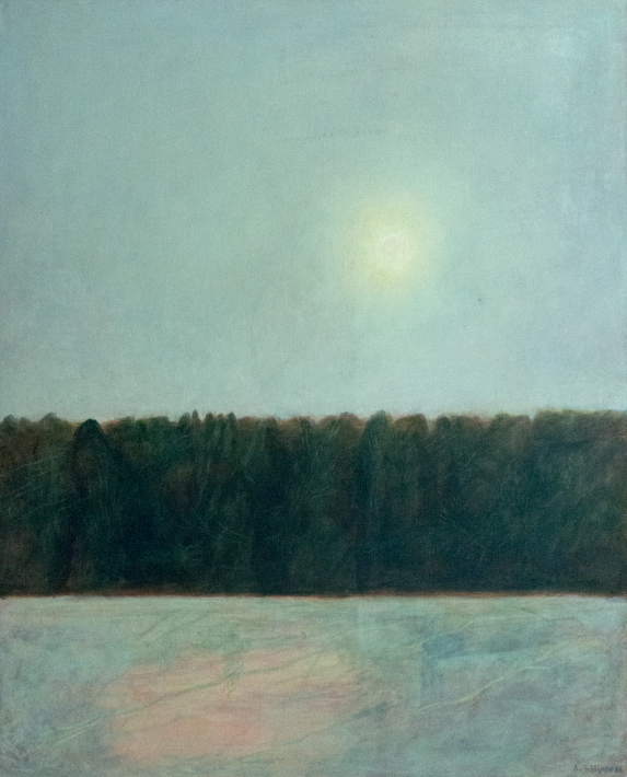 “Winterwiese im Sonnenlicht” by Alexey von Schlippe