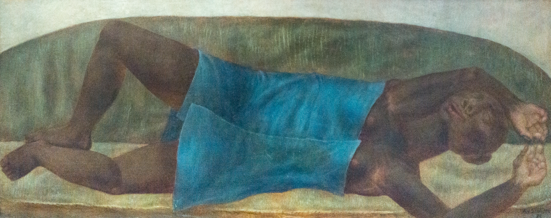 “Schwarze mit blauer Decke” by Alexey von Schlippe