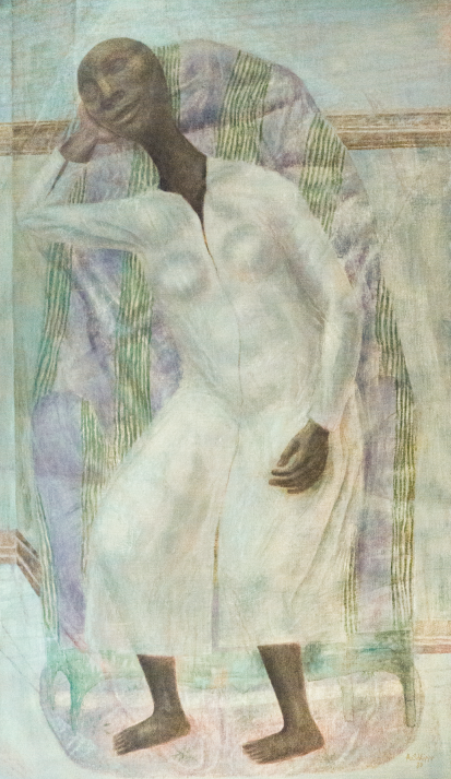 “Schwarze in weißem Kleid” by Alexey von Schlippe